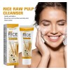 Limpiador Facial Con Puré De Arroz, Limpia, Hidrata Y Humect