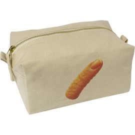 'Funny Fish Finger' Canvas Wash Bag/Makeup Case (CS00042463)
