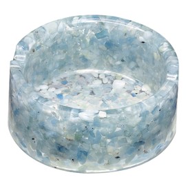 Amogeeli Healing Orgone Stone Bowl for Crystal Cleansing and Charging, Orgonite Crystal Bowl for Decor