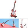 Delicate 18 cm Mini Wooden Electric Guitar Model Ornaments Collection
