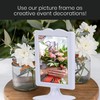 ALBEN Elegant Double Sided Standing Picture Frames - (White, 10