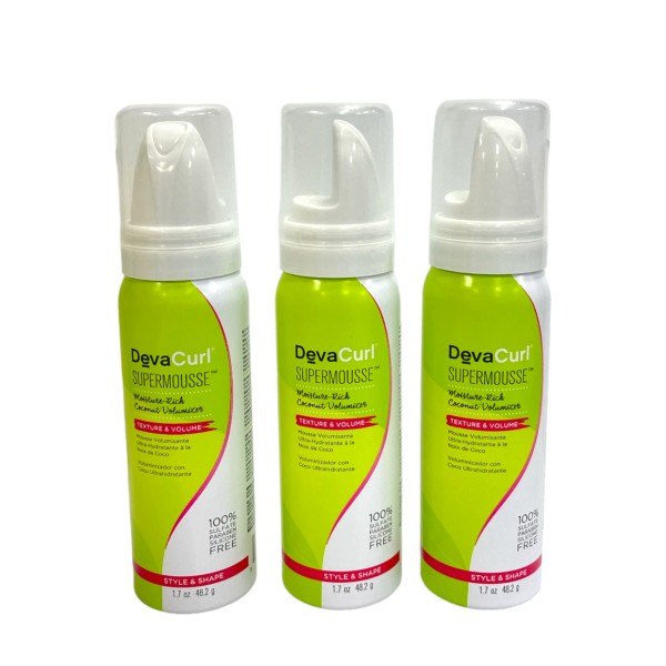 DevaCurl SuperMousse Moisture Rich Volumizer (1.7oz / 48.2g) NEW; Lot