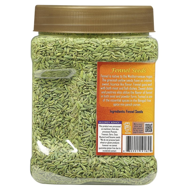 Rani Fennel Seeds (Saunf Sabut) Whole Spice 16oz (1lb) 454g