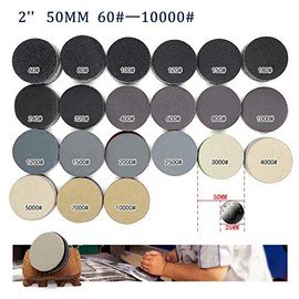 Hook and Loop Discs MASO 800# 5" Polishing Sanding Pads, Wet/Dry Sanding Discs with 50mm Backing Pads - Total 10 Discs