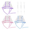 3 Pieces Hair Dye Cap, 3 Pieces Plastic Needles, Self-Contained
