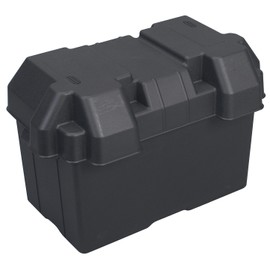 Moeller Marine Injection-Molded Marine Battery Box (One 27, 30 or 31-Series Battery, 13.44" x 7.75" x 10.5"), Black (42214)