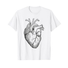 Real Anatomical Human Heart Drawing T-Shirt T-Shirt