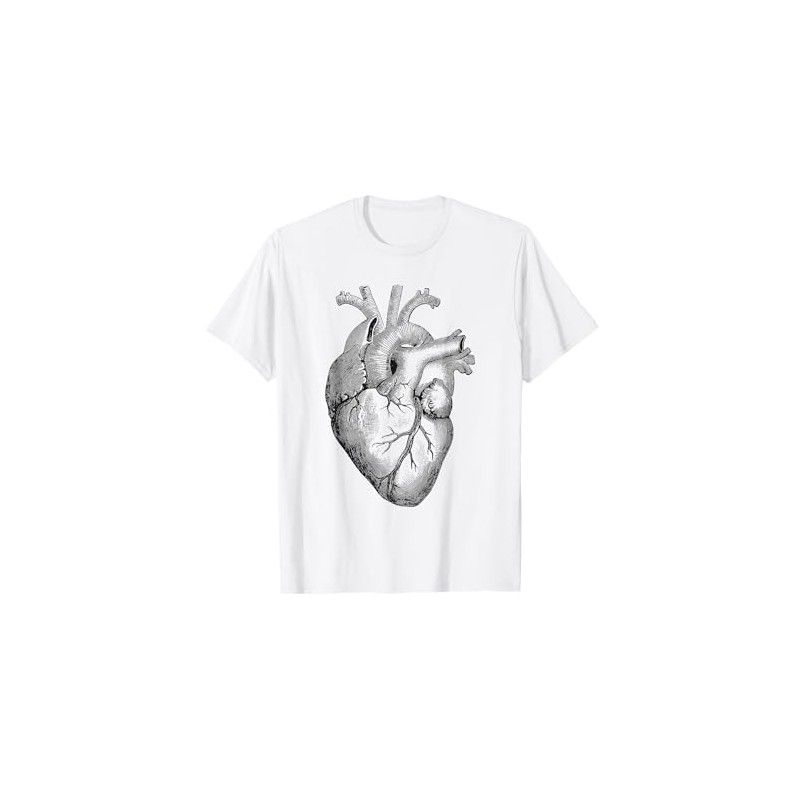 Real Anatomical Human Heart Drawing T-Shirt T-Shirt