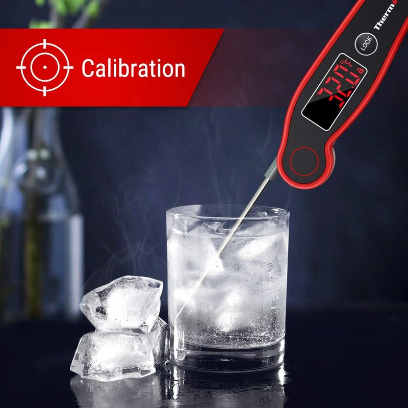 TempPro TP19 Waterproof Digital Meat Thermometer for Grilling with Ambidextrous