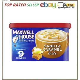 Maxwell House International Vanilla Caramel Latte Café-Style Instant Coffee