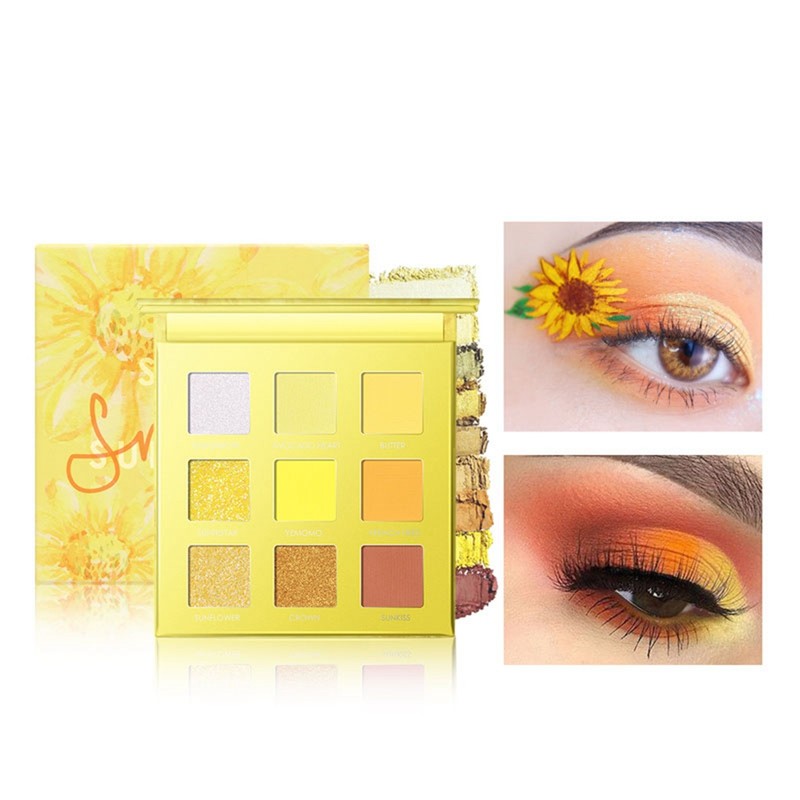 9 Colors Waterproof Matte Glitter Eye Shadow Palettes Makeup Cosmetics