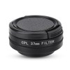 37mm Circular Polarizer Lens Filter with Adapter Ring Protective Cap