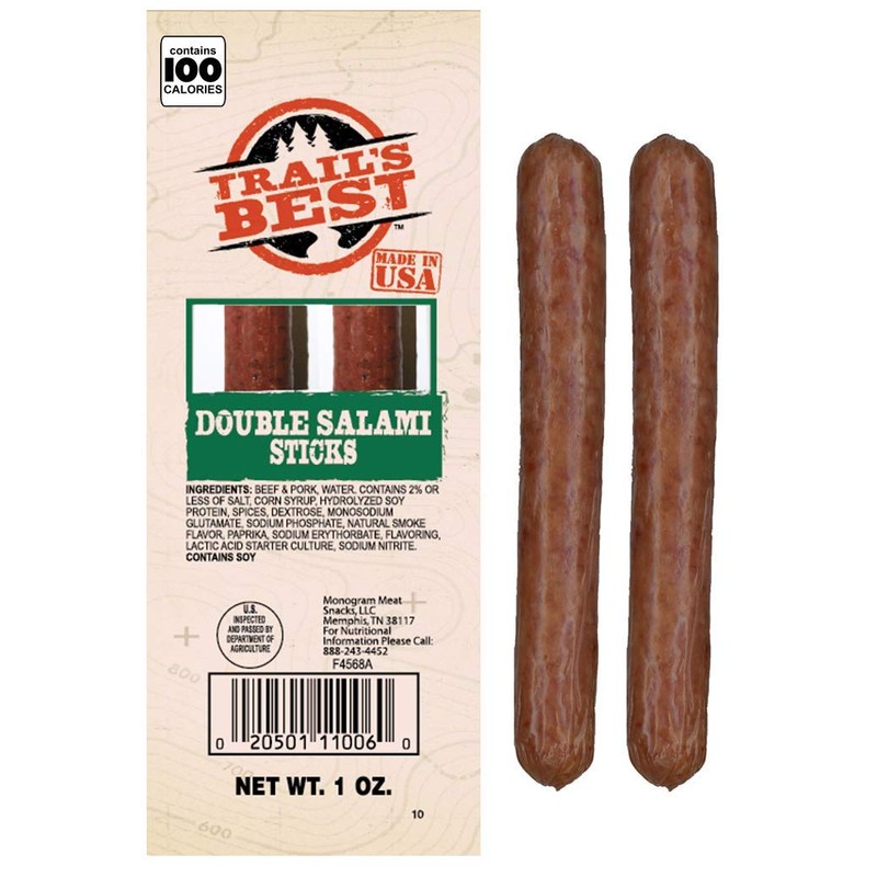 Trail’s Best 1oz Double Salami Twin Packs (15 count tub)