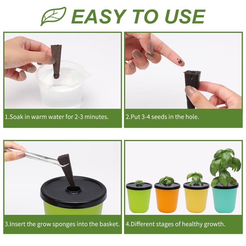 Kratky Method Hydroponic Planter Kit, 8 Hydroponic Planter Plus 24