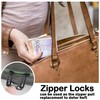 elook Zipper Locks for Backpacks, 6 PCS Zipper Clip Theft