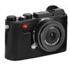 MegaGear Ever Ready Echtleder Kamera-Halbtasche mit Trageriemen für Leica CL