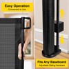 Reinforced 42” Extra Tall Retractable Baby Gates with Rods, Extends