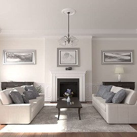 Ekena Millwork CM24DI Diane Ceiling Medallion, 24"OD x 3 5/8"ID x 1 1/4"P (Fits Canopies up to 6 1/4"), Factory Primed
