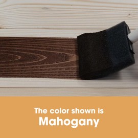 Furniture Clinic Wood Stain | Mahogany | Water Based | Fast Drying, Low Odor, & Non-Toxic | for Indoor & Outdoor Furniture and More | Multiple Finishes | (85oz / 2.5L)