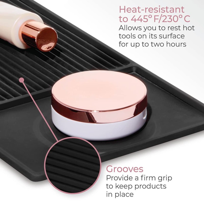 iDesign The Sarah Tanno Collection Heat-Resistant Silicone Mat for Cosmetic