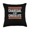 Charcoal Is My Chocolate Fine Arts Artist Painting Throw Pillow