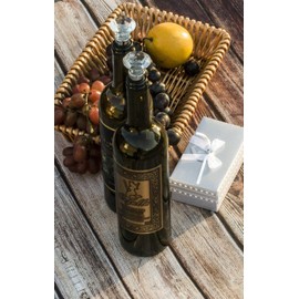 Shuiniba Decorative Crystal Wine and Beverage Bottle Stopper for Wine,Made of Zinc Alloy and Glass,Reusable Plug with Gift Box (1pcs Crystal)