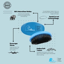 Deep Dish Wave Brush 360 Waves Brush Curved Design