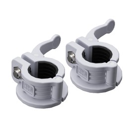 MAXRICH T Barbell Clamp 1 inch Multiple Sizes & Adjustable Weight Clips for Barbell Quick Release Barbell Clips|Barbell Collar Bar Locks for Weight Lifting (Gray)