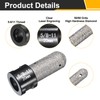 sourcing map Diamond Finger Shaped Milling Bit 20mm 2 Holes