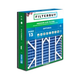 Filterbuy 20x20x5 Air Filter MERV 13 Optimal Defense (1-Pack), Pleated HVAC AC Furnace Air Filters Replacement for Trion Air Bear 255649-103 & More (Actual Size: 19.63 x 20.63 x 4.88 Inches)
