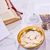 Church Communion Wafers Round with Cross Design Unleavened Eucharist Bread,