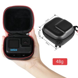 HSU Protective Carry Case for GoPro 2018/7/6/5/4/3+ and Accessories, with Carry Handle and Carabiner Loop