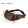LUUFAN Leather Waist Bag for Men and Women, Outdoor Messenger