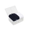 2 x Arpan Paper Rope Storage Hamper Basket With Lid