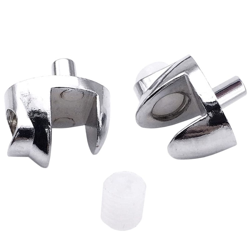 Glass Shelf Support, 16PCS Solid Glass Clamp Glass Hinge Glass