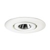 Juno Lighting 440-WH Flush Gimbal Ring Recessed Trim, White, 4",