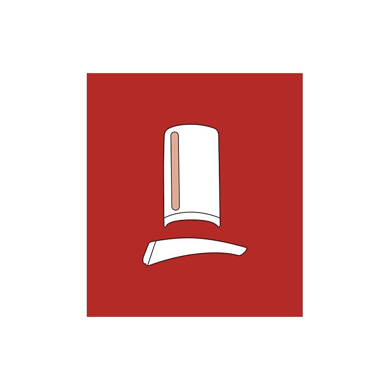 Universal Square capsules transparent X 50