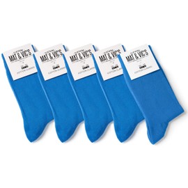 Mat & Vic's Men's/Women's Cotton Classic Crew Socks, Combed Cotton, No Seam, Comfort Band, Black Colourful, White, EU 35–38/39–42 (UK 3–5/6–8), EU 43–46/47-50 (UK 8.5–11/12–15)