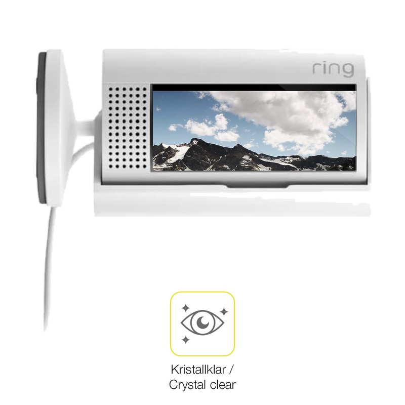 dipos FLEX 2x Schutzfolie klar passend für Ring Indoor Camera