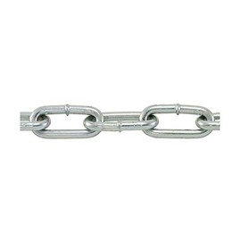 TC Straight Link, Coil Chain, Welded, Utility Household Chain by Angelika & Sun (Trade Size 2/0, 100ft' Box, Bright Zinc Finish)