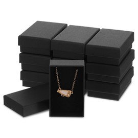 Limbeuuu 36 Pcs Cardboard Jewelry Gift Boxes Jewelry Boxes Packaging Small Earring Gift Box with Lids for Necklace Ring Bracelet Party(3.2 x 2 x 1 Inch)