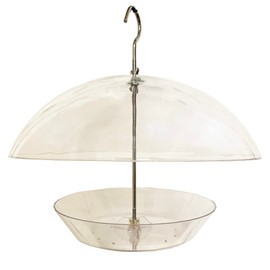 Selections Hanging Clear View Bird Feeder with Integral Squirrel Baffle