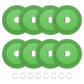 sourcing map 8 Pack Glass Cutting Disc 4 Inch for rotary tool Diamond Cutting Disc Ultra-Thin Saw Blade Wheel with 4/5" Arbor for Cutting Grinding Jade Crystal Tile Ceramic