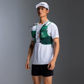 KAILAS FUGA AIR 8 Ⅳ Running Hydration Vest Hydration Pack Lightweight with Two TPU Water Bladders for Women Men Trail Cycling Hiking Deep Green L