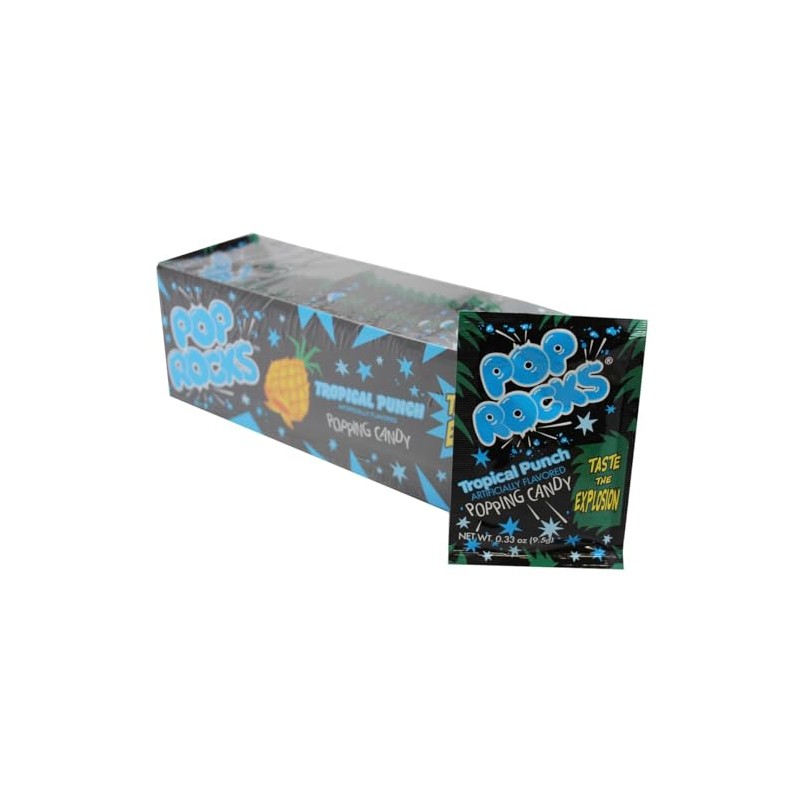 Pop Rocks Tropical Punch, 24 Pack, Popping Candy