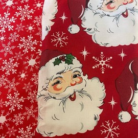 Reversible Bowl Cozy - Bowl: Santa with snowflakes on other side