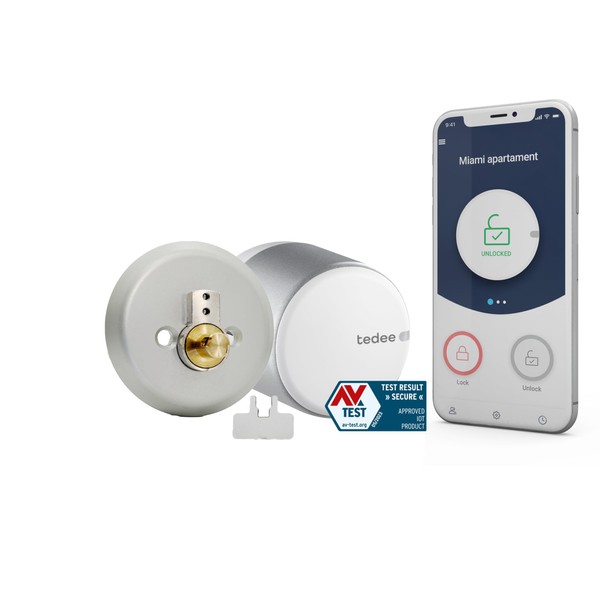 tedee Go Smart Lock, Smart Front Door Lock, Electronic Door