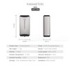 Automatic 1100ml Soap Dispenser Commercial Wall Mounted Stainless Steel Finish