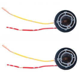 ANCLLO 2 Pcs Replacement Lamp Socket Connector Turn Signal Stop Tail Brake Light 382 BA15S P21W 1156