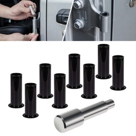 Door Bushing Removal Tool Hinge Liners For Jeep Wrangler JK JKU JL JLU Sports Sahara Freedom Rubicon Unlimited & Gladiator JT 2/4-Door 2007-2018 2019 2020 2021 2022 2023 2024 (9 Pcs)